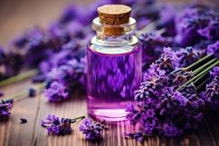 Aromatic Essence Lavender Oil for Herbal Therapy Background Product Image 1