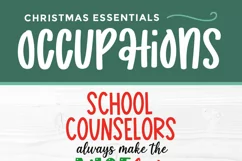 Christmas School Counselor svg - School Counselor nice list Product Image 5