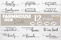 Farmhouse Sign Making Bundle SVG | Farmhouse 12 Designs Product Image 1