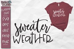 Sweater Weather SVG, Fall Autumn SVG File Product Image 1