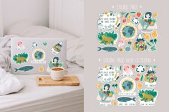 Zero Waste collcetion. Cards, stickers, seamless patterns Product Image 5