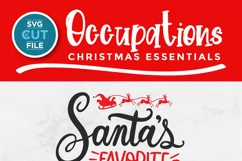 Christmas School Secretary svg -Santa's favorite Secretary Product Image 2