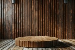 Modern wooden stage in contemporary interior Product Image 1