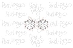 Bordered Snowflake Laser Engraved Earring Download Product Image 3