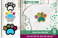 Paw Print SVG|Easter SVG|Pet Paw SVG| Animal lover cut files Product Image 2