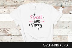 Sweet and sassy quote svg Product Image 1