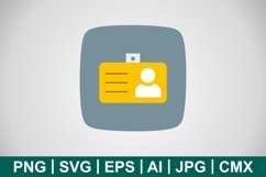 Vector Student Card Icon Product Image 1