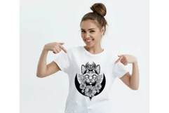 Mystical PNG Cat , Mystique boho sublimation T-shirt Product Image 2