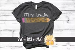 Floral School Zen Doodle Set - Teacher SVG PNG DXF Cut Files Product Image 3