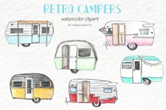 Watercolor Clip Art - Campers Product Image 1