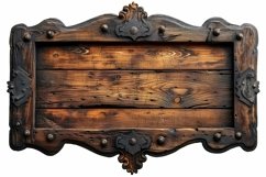 Vintage Wooden Nameplate Signboard Product Image 1