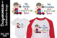 Race Car Driver Sublimation Design Product Image 1
