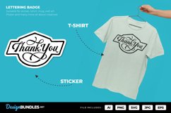 Thank You Lettering Badge Product Image 1