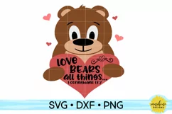 Love Bears All Things | Valentine's Day SVG DXF PNG Product Image 1