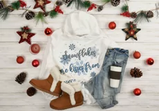 Snowflakes are Kisses from Heaven, sublimation design Product Image 3