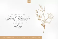 Floral Watercolor Bouquet Vol59 Product Image 1