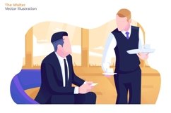 The Waiter - Vector Illustration Product Image 1