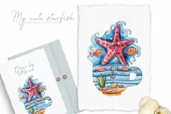Watercolor underwater magic starfish clipart Product Image 2