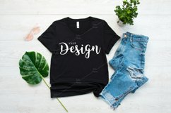Bella Canvas 3001 Black T-shirt Mockup Unisex Tee Mock up Product Image 1