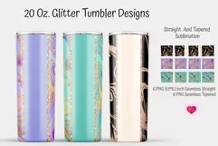 Glitter Tumbler Sublimation. Agate Tumbler Seamless Design Product Image 2