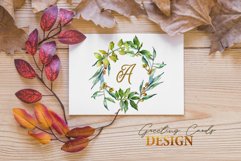 Watercolor Green leaves Elaeagnus PNG Product Image 6