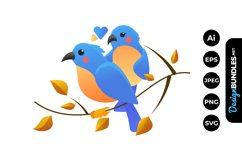 Love Bird Clipart Product Image 1