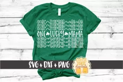 One Lucky Mama - St Patrick's Day - SVG PNG DXF Cut Files Product Image 1
