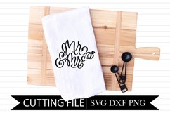 Mr & Mrs - Wedding Gift - Hand Lettered SVG Product Image 1