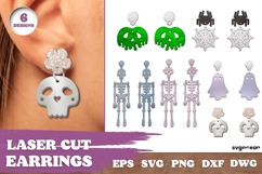 Earrings Laser Cut Mega Bundle | Glowforge | SVG Product Image 8