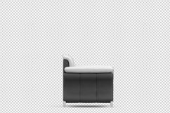 Isometric Arm Chair 3D isolated render Product Image 1