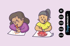 Kids Drawing Clipart Product Image 1
