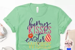 bunny kisses easter wishes - Easter SVG EPS DXF PNG Product Image 3
