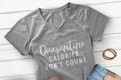 Quarantine calories don&#039;t count Svg, Social Isolation gift Product Image 3