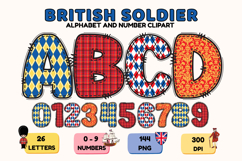 British Soldier Patriotic Alphabet PNG Clipart Product Image 1