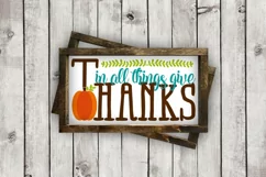 In all Things Give Thanks cut File - SVG DXF EPS AI PNG Product Image 2