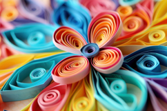 Colorful Paper Rolls Background Wallpaper Product Image 1