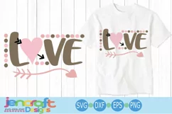Valentine SVG - Love SVG arrow Heart svg Product Image 1