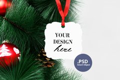 Christmas Ornament Mockup, Sublimation MDF Ornament Mockup Product Image 3