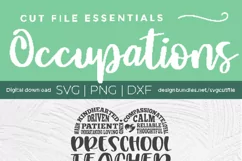 Preschool Teacher svg - a Preschool svg subway art heart Product Image 3