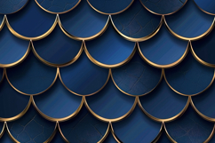 Blue and Gold Patterned Background Wallpaper Product Image 1