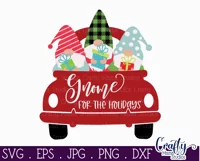 Gnome For The Holidays Christmas Svg Design For Shirts Product Image 2