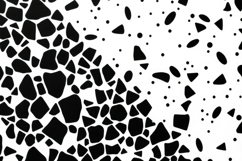 Black White terrazzo mosaic tile pattern Background Product Image 1