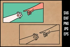 The creation of a cat | Cute print - SVG, DXF, Sublimation Product Image 1
