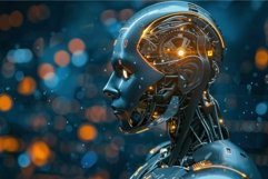 Artificial intelligence with exposed cpu is thinking and pro Product Image 1