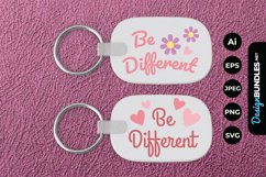 Be Different Keychain Product Image 1