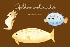 Watercolor underwater clipart Product Image 3