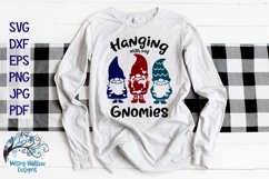 Hanging With My Gnomies SVG |Funny Gnome Shirt SVG Cut File Product Image 1