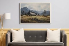 Mountain Farm Landscape Wall Art Painting Product Image 7