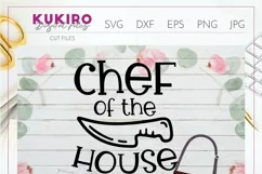 Chef of the house svg - Apron cut file - Father's day svg Product Image 2