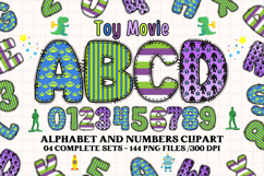 Sheriff Toy Alphabet PNG Clip Art, toy movie letters doodle Product Image 1